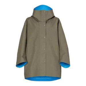MARNI Uniqlo Blocktech Oversized Half Coat Rain Coat Olive XS [NWT]